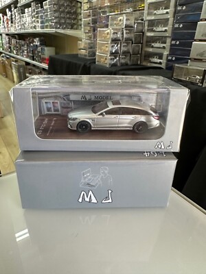 MERCEDES BENZ CLS 63 CLS63 STATION WAGON SILVER 1/64 DIECAST CAR BY MJ MODELS