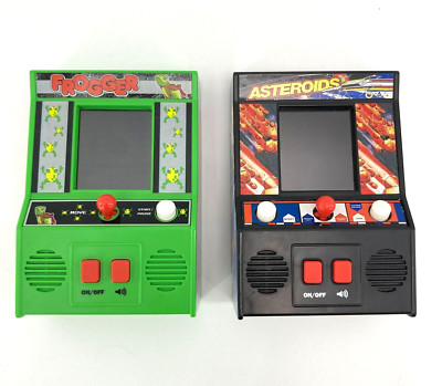 Frogger ATARI Interactive Asteroids Mini Retro Arcade Game Handheld WORKS Lot