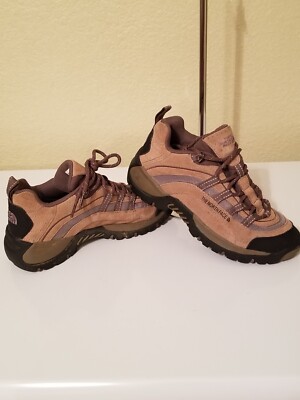 The North Face Hiking Shoes Women's 8 Leather & Canvas Taupe & Gray