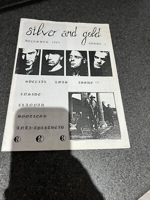 U2 SILVER AND GOLD-issue 5 Dec 1989-VINTAGE  89 U-2 FANZINE-Bono-Larry-the Edge