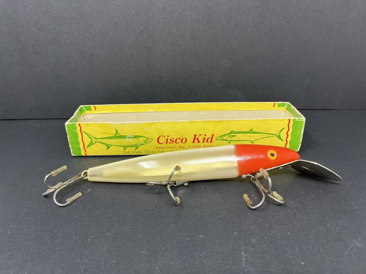 cisco kid fishing lure TOPPER MUSKY KILLER & Box BLACK Toad Tackle even at slower speeds CISCO KID FISHING LURE -
