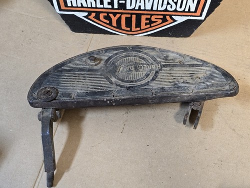 Old Harley Knucklehead Flathead Panhead Half Moon Footboard 50603-40 - Foto 3 di 5
