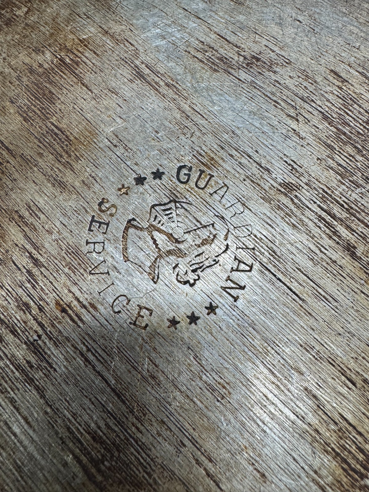 Vintage Guardian Service 9" Hammered Aluminum Dutch Oven Pot No lid