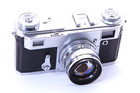 New ListingNo Name Kiev 4A / Contax Ii film camera Carl Zeiss Sonnar 50mm F2 Lens rare!
