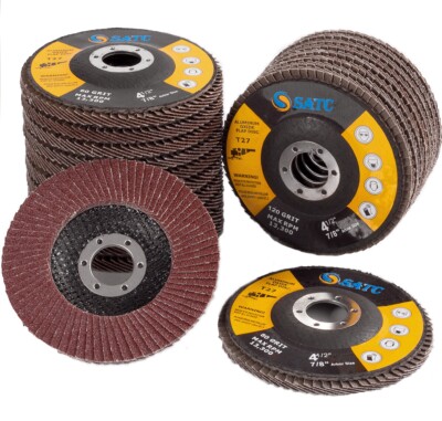 60PCS 40 Grit 4-1/2'' Flap Sanding Disc 4.5 For Grinder Grinding Wheel Abrasive