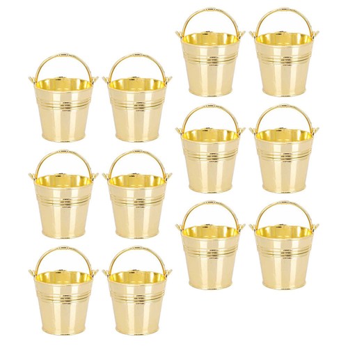 12 Pcs Candy Box Miniature Bucket Little Buckets for Party Favors