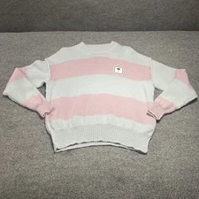 Palm Angels Men’s Knitted Sweater Striped Virgin Wool Size Small Made In Italy