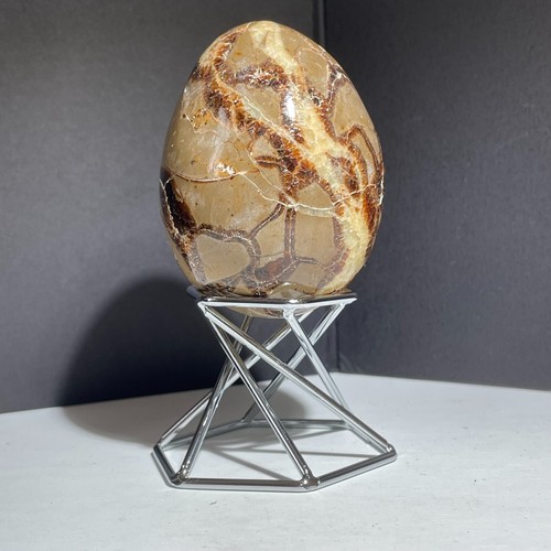 270g Natural Turtle Back Stone Egg Shape Dragon Crystal Crack Mineral specimen - Picture 9 of 12