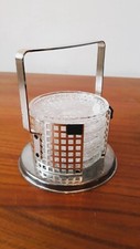 60s Vintage "Hofbauer  Glasuntersetzer 7 St&uuml;ck Untersetzer  Bleikristall  1970er