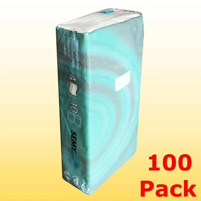 VEXXOS 100 Pack Papiertaschentücher a 10 Stück 4-lagig 100% Zellstoff