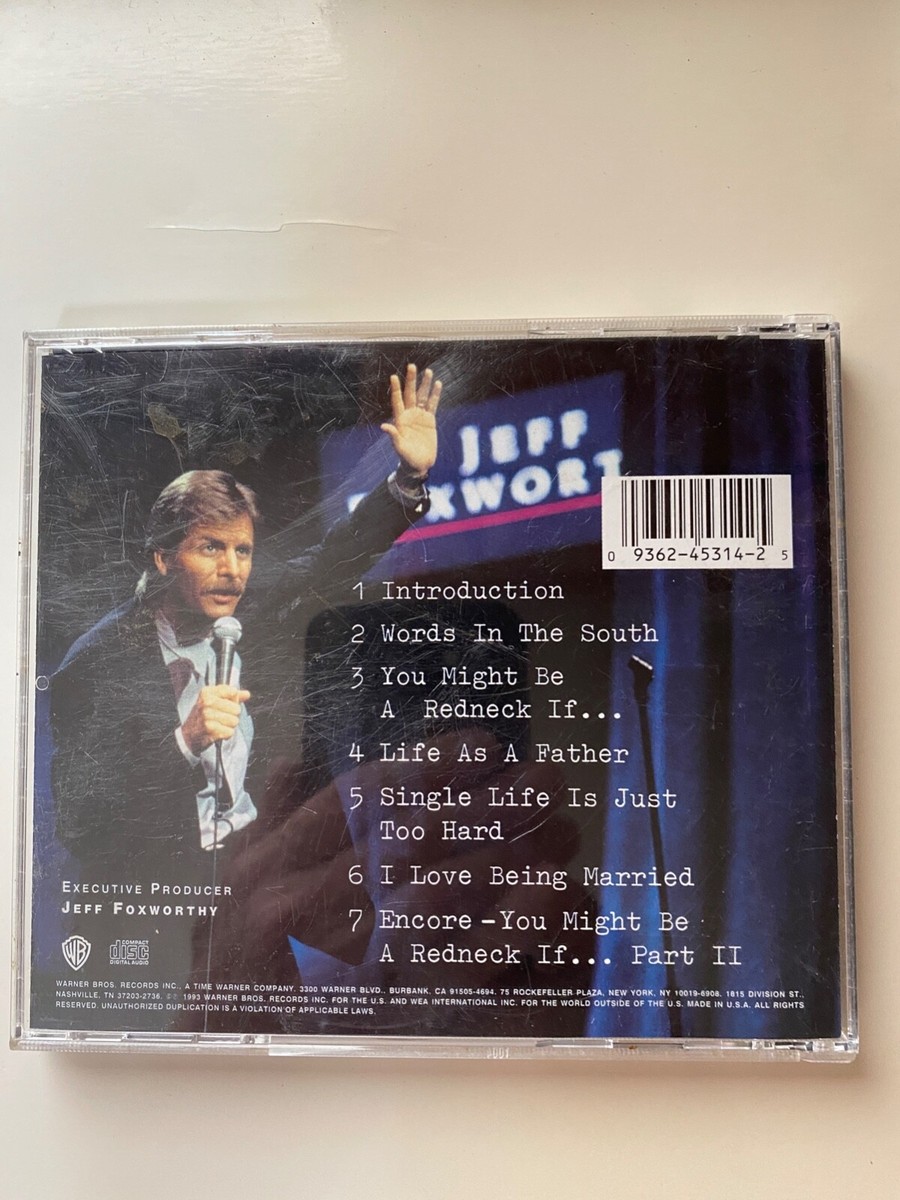 【中古】「非常に良い」［CD］Redneck Fiddlin Man Jeff Foxworthy You Might Be A Redneck If Comedy CD - Very Good