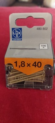 LUX Paneelstift Ø 1,8 mm x 40 mm Hellbraun 100 Stück Paneelnagel Nagel