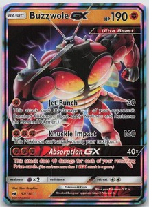 Buzzwole GX 57/111 Crimson Invasion Ultra Rare Holo