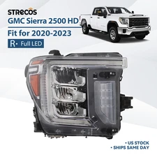 Full LED Headlight w/ LED Signal For 2020-2023 GMC Sierra 2500 HD Passenger Side