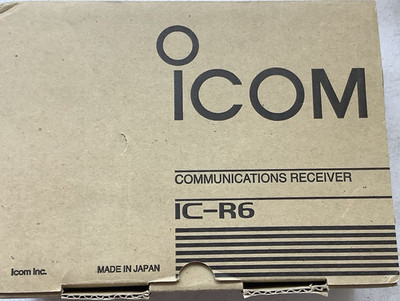 Icom IC-R6 Communications Receiver Radio Scanner Black MPN: IC-R6 Model IC-R6