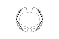 TRW GS8859 Bremsbackensatz, Feststellbremse Hinten FüR Ssangyong