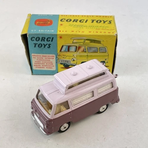 Vintage Boxed Corgi Toys 420 Ford Thames Airborne Caravan