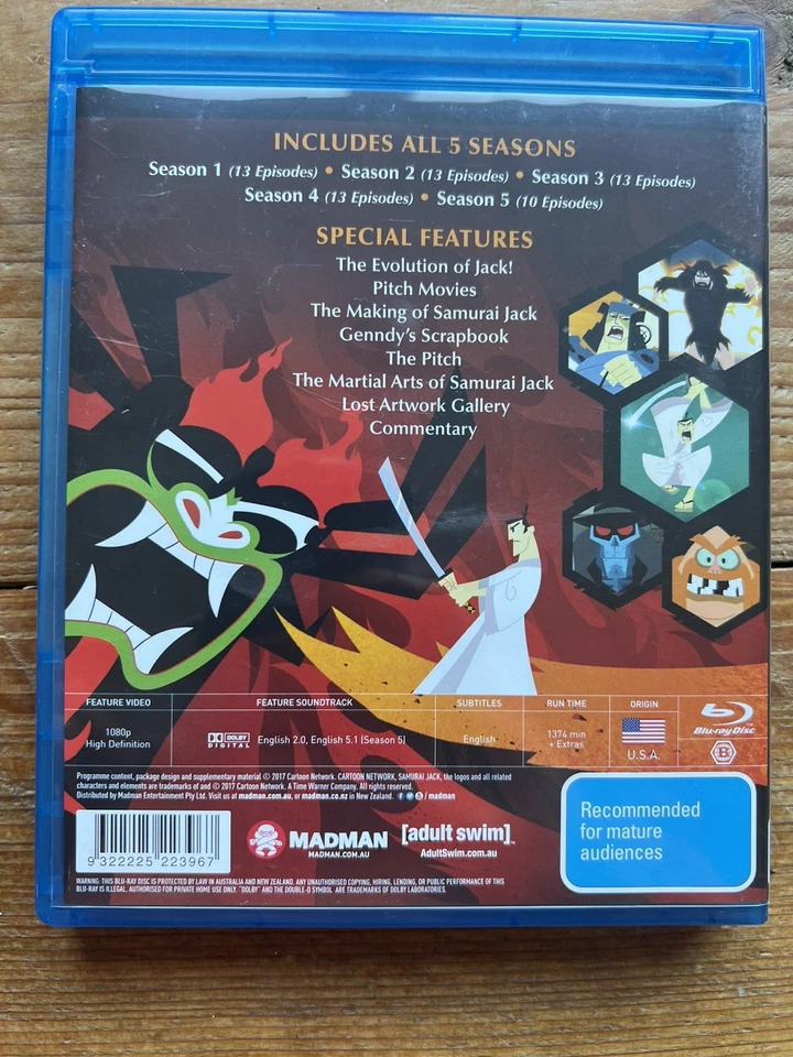 Samurai Jack: The Complete Series, 5 Disc (Blu-ray) - Image 2 of 3
