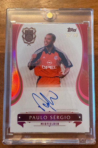 Topps FC Bayern Munich 125 Years Paulo Sergio On Card Auto /49