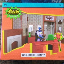 McFarlane Toys DC Retro 6in Batman 66 Wayne Manor Library Playset