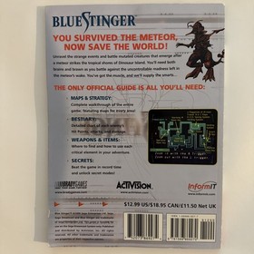 Official Blue Stinger Brady Games Strategy Guide Sega Dreamcast, Nice shape!