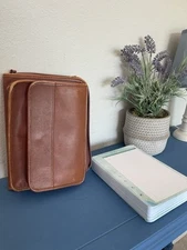 Day Timer Leather Handbag Planner Purse