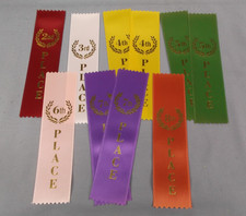 Mixed Award Ribbon Pack   2nd to 8th Place   ...