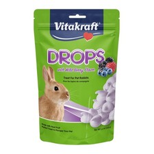 Vitakraft Drops Rabbit Treats with Wildberry 5.3 Ounce (Pack of 1), Purple 