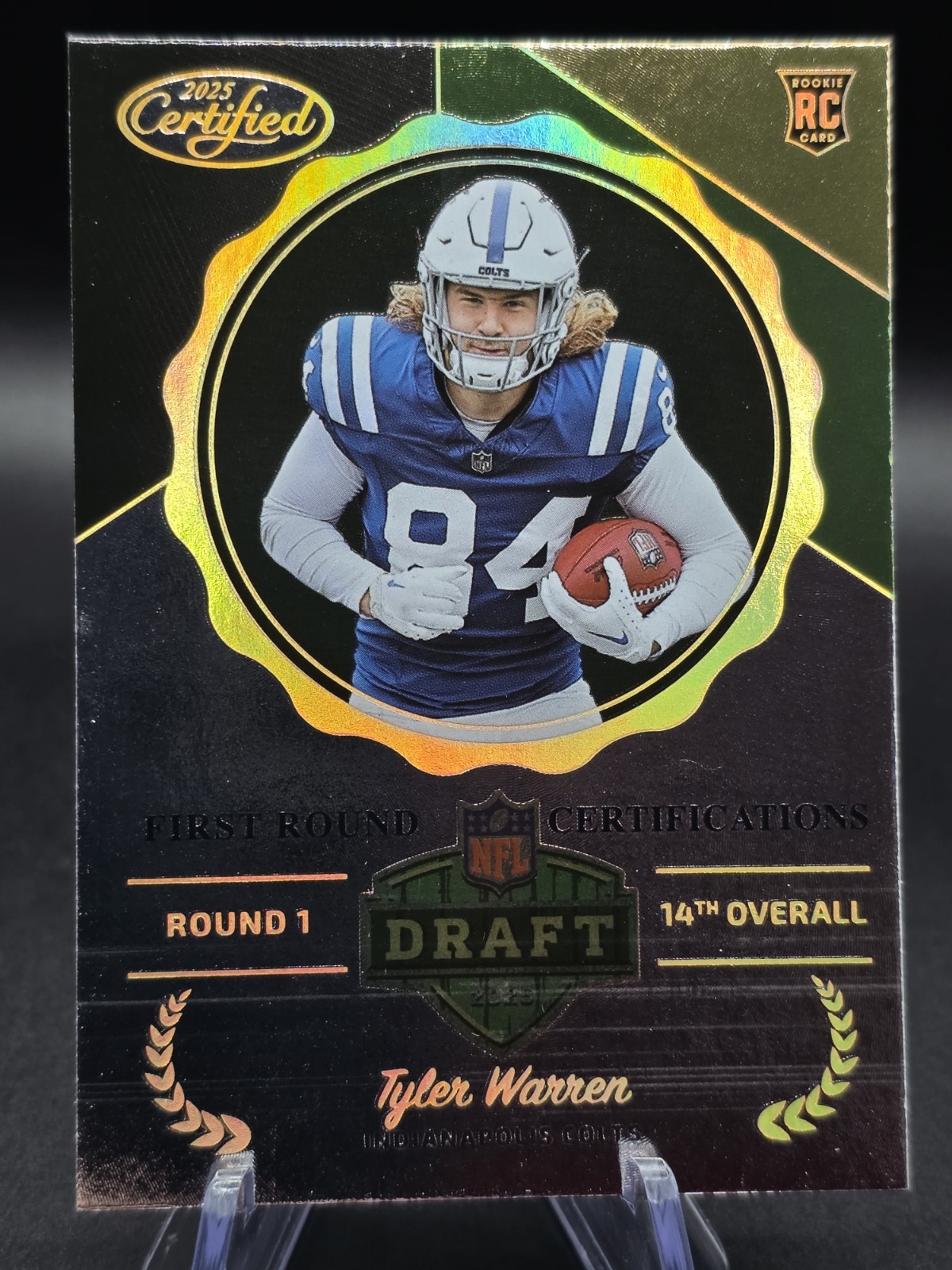 2025 Panini Certified - First Round Certifications Tyler Warren RC SSP Case Hit 