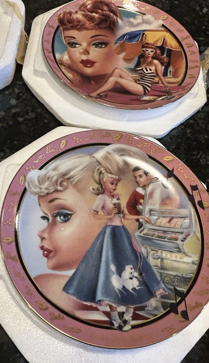 1997年バービーBarbieヴィンテージ 皿プレート限定コレクション Barbie Plates In Decorative Collector Plates for sale | eBay