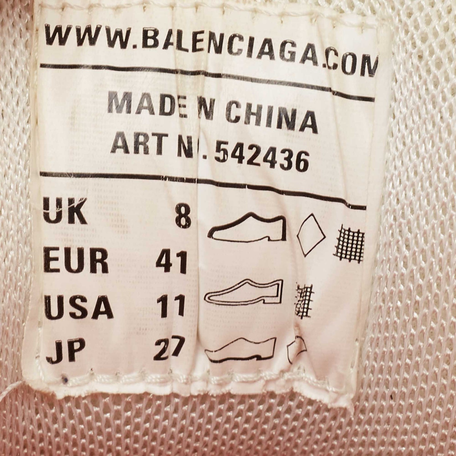 Balenciaga WhiteOrange Mesh and Faux Leather Track Low Top Sneakers Size 41 image 8