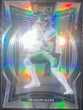 2024 Panini Select - Concourse Braelon Allen #10 Silver Prizm Die-Cut (RC)