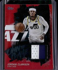 2025-26 Topps Basketball Jordan Clarkson Own the Game-Worn Jersey Red /5 SSP!