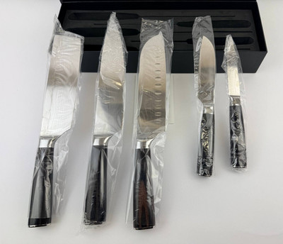 MDHAND Küchenmesser Set Chef Knife 5 teilig Edelstahl Geschenkbox