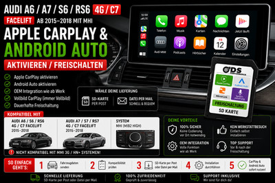 Audi A6 A7 S6 S7 RS6 RS7 4G C7 Facelift Apple CarPlay Android Auto MHI2 OEM