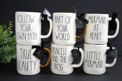 NEW RAE DUNN FOLLOW YOUR OWN PATH, DISNEY MULTIPLE COFFEE MUGS - CHOOSE ONE