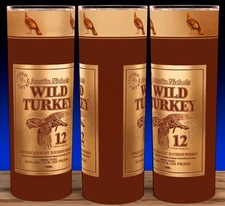 Wild Turkey 12 Year Kentucky Striaght Bourbon Whiskey Cup Mug Tumbler