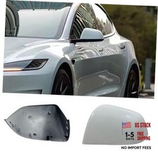 Compatible with Tesla Model Y Side Mirror Cover Replacement 2021 Left White