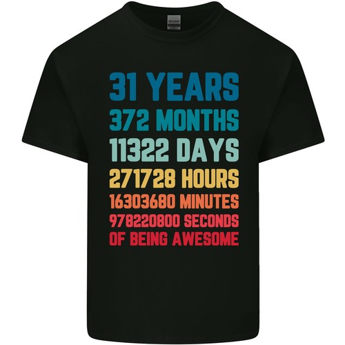 T-shirt Homme Gildan Light Cotton 33e Anniversaire - Modèle Rétro 1992, Coton, Taille Regular, UK