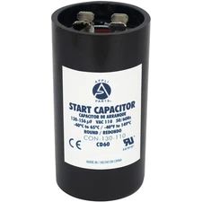 Appli Parts motor start capacitor 130-156 Mfd (microfarads) uF 110-125 VAC unive