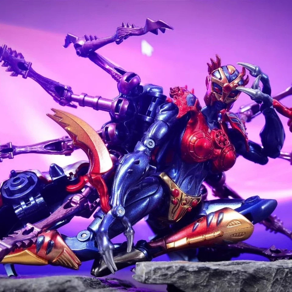 Boneco de ação TransArt TA BWM-08 Black Widow metal Spider Warrior Transform Toys - Imagem 4 de 4