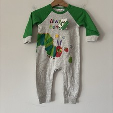 The Very Hungry Caterpillar Baby Romper Size 6 MO Eric Carle Baby Outfit NWT