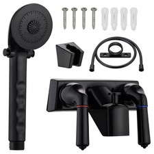 RV Shower Faucet with Handheld Showerhead Hose, Non-Metallic ABS Shower Val...