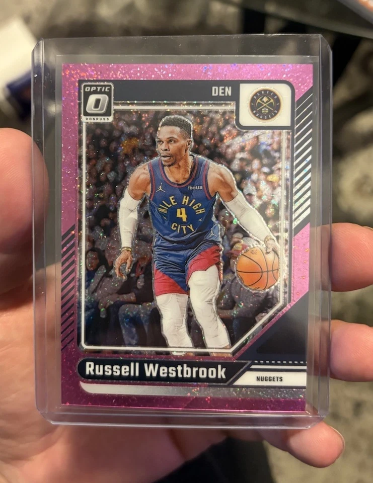 Donruss Optic Russell Westbrook Pink Velocity 2024-25/275 Denver Nugget SSP #15 Foto 2 de 4