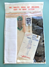 VINTAGE UNOPENED 'THE DOLLY'S DRESS KIT INCLUDING EASY TO MAKE PATTERN'