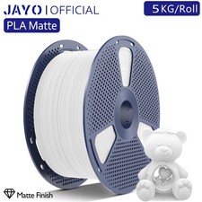 JAYO PLA Matte 5KG Large Spool White 3D Printer Filament 1.75mm Matte PLA Neatly