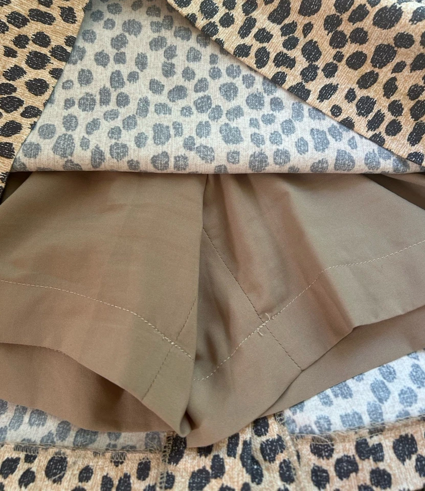 Pantalones cortos de golf Fairway & Greene Pro para mujer con cremallera trasera talla 10 bolsillos leopardo Foto 3 de 4