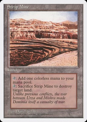 Strip Mine - Fourth Edition - MTG (MP)