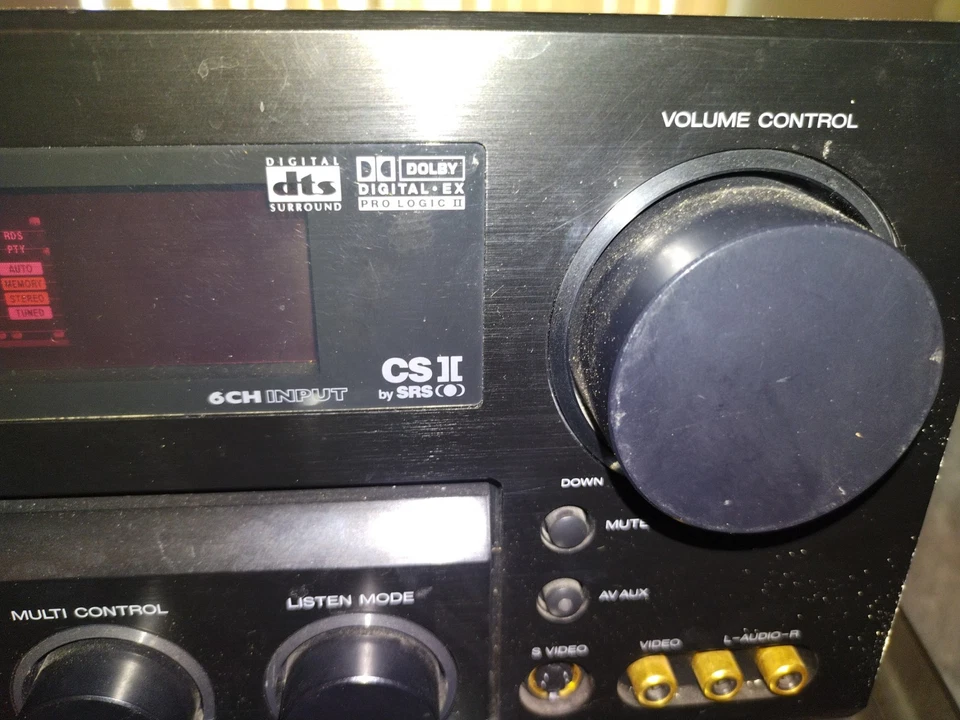 Kenwood VR-6050 Surround 5.1 Home Theater Audio-Video Receiver Tested No Remote  - Image 3 of 4