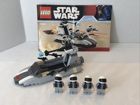 Lego Star Wars - Rebel Scout Speeder Set #7668 - 100% Complete W/ Manual - 2008